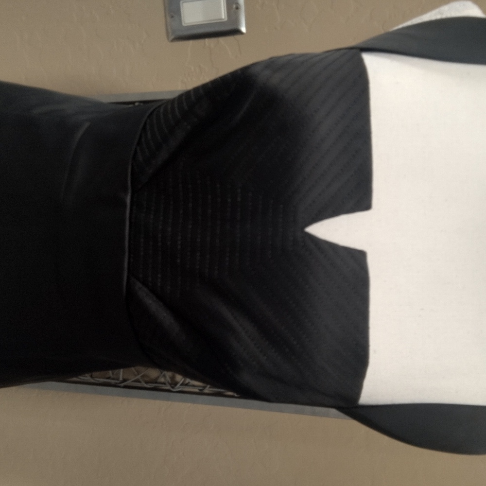 White House Black Market Black Satin Corset Top - Picture 2 of 7